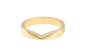 Diamond Chevron Polished Band