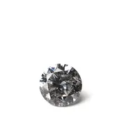1.01 Carat Salt and Pepper Brilliant Cut Round Diamond