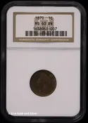 1870 1c Indian Head Cent NGC MS 63 BN | Uncirculated Brown