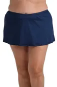 24th & Ocean: Plus Size Solid Skirted Swim Bottom
