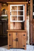 Small Barnwood Hutch with Window — Smucker Village