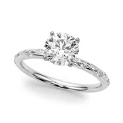 1.03ct Round White Gold Diamond Engagement Ring