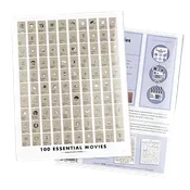 100 Essential Novels Scratch-off Poster