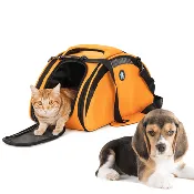 HPZ™ Bingo Multi-Functional Pet Travel Carrier Bag/Car Seat/Bed/Airline In-Cabin Compatible  (Sunrise Orange)