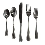 Allison – Pack of 10 (Choose from: Dinner Fork, Knife, Salad Fork, Teaspoon, or Soup Spoon)