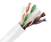 1000FT CAT6 Plenum Bulk Ethernet Cable: CMP UL Listed, Solid Copper UTP, 23 AWG