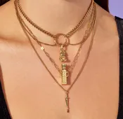 POISON NECKLACE, GOLD — JOHNNIE Q
