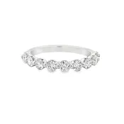 1.0 CTW Diamond Wedding Band in White Gold