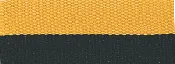 1 1/2″ Black/Gold Neck Ribbon with Snap Clip