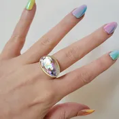 14k Gold Abalone Ring