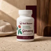 Wisconsin American Ginseng Capsules, 500 mg, 60 Count