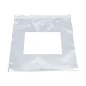 10W x 12H, 2 Mil White Block Slider Top Bags