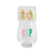 30th Birthday Wine Glass Set
