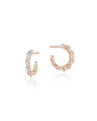 12.90mm Small Hoop Earrings 18k Rose Gold