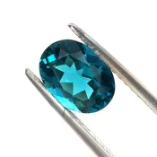 1.33ct Loose Oval Indicolite Tourmaline-Natural- 8.25 x 6.24 x 3.97mm
