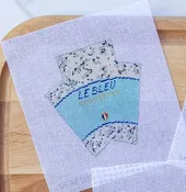 3D Wedge of Blue Cheese 18 mesh Needlepoint Canvas