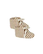Baby Booties – Walnut Stripe