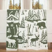 Alpine Woods Stretchy Throw Blanket