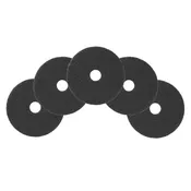 12" Black Commercial Floor Stripping Pads - Case of 5