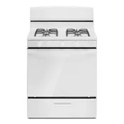 AMANA  30-inch Gas Range with Easy-Clean Glass Door - White (AGR4203MNW)