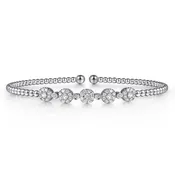 14KW 5 Diamond Circle Bangle