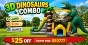 3D Dinosaurs Combo- Dry Only