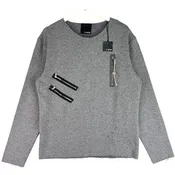 A Mood Women Gray Sweatshirt US XL Crew Neck Long Sleeve