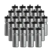 22oz Gray Sports Water Bottles – 24-Pack