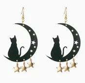 Black Cat Mood Drop Earrings — CityTrenz Boutique