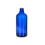 100 ml Cobalt Blue Glass Euro Bottle