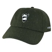 3D Dabbing Dance Panda Unstructured Baseball Cap Wool Sprinkle Dad Hat - Green