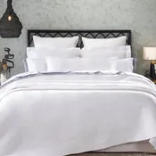 Athena Chevron Quilted Sateen Coverlet