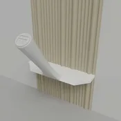 Fluted Raked White B