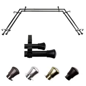 13/16" Double Bay Curtain Rod