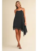 <p>Asymmetrical Lace Hem Tunic Dress</p>