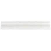 Bianco Dolomite White 2x12 Premium Polished Marble Charrail