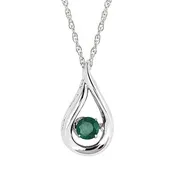 Dancing Emerald Pendant