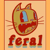 Feral sticker for car/laptop