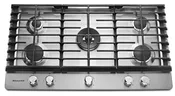 36" 5-Burner Gas Cooktop- KCGS556ESS | Appliances 4 Less
