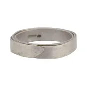 9k White Gold Wrap Band