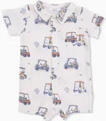Angel Dear Baby Boy Polo Shortie in Zomming Golf Carts