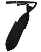 Black Herringbone Necktie