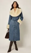 CLADC0031 - Aspen Denim Fur Coat