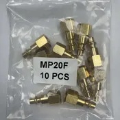 1/4″ NPT Female-Brass Nipple for Air Hose, 10 Pcs