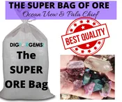 SUPER BAG! High Grade Gem Ore Bags [Screen at Home] (May Contain: Morganite, Aquamarine, Kunzite, Quartz, Spodumene, Tourmaline, and more)