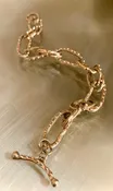 14 ky gold link bracelet