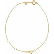14K Yellow High Key Bracelet