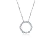 1.45 CTW Open Circle Necklace by Lafonn