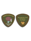 Happy Thoughts® Coin – “The opposite of war…”