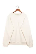 Amagansett Beach Upcycled Terry Cotton Sweater - Ecru
